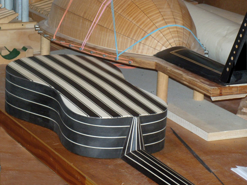 ebony baroque guitar