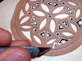 baroque guitar soundboard