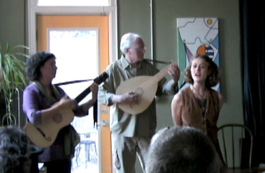 irish music in a coffee shop